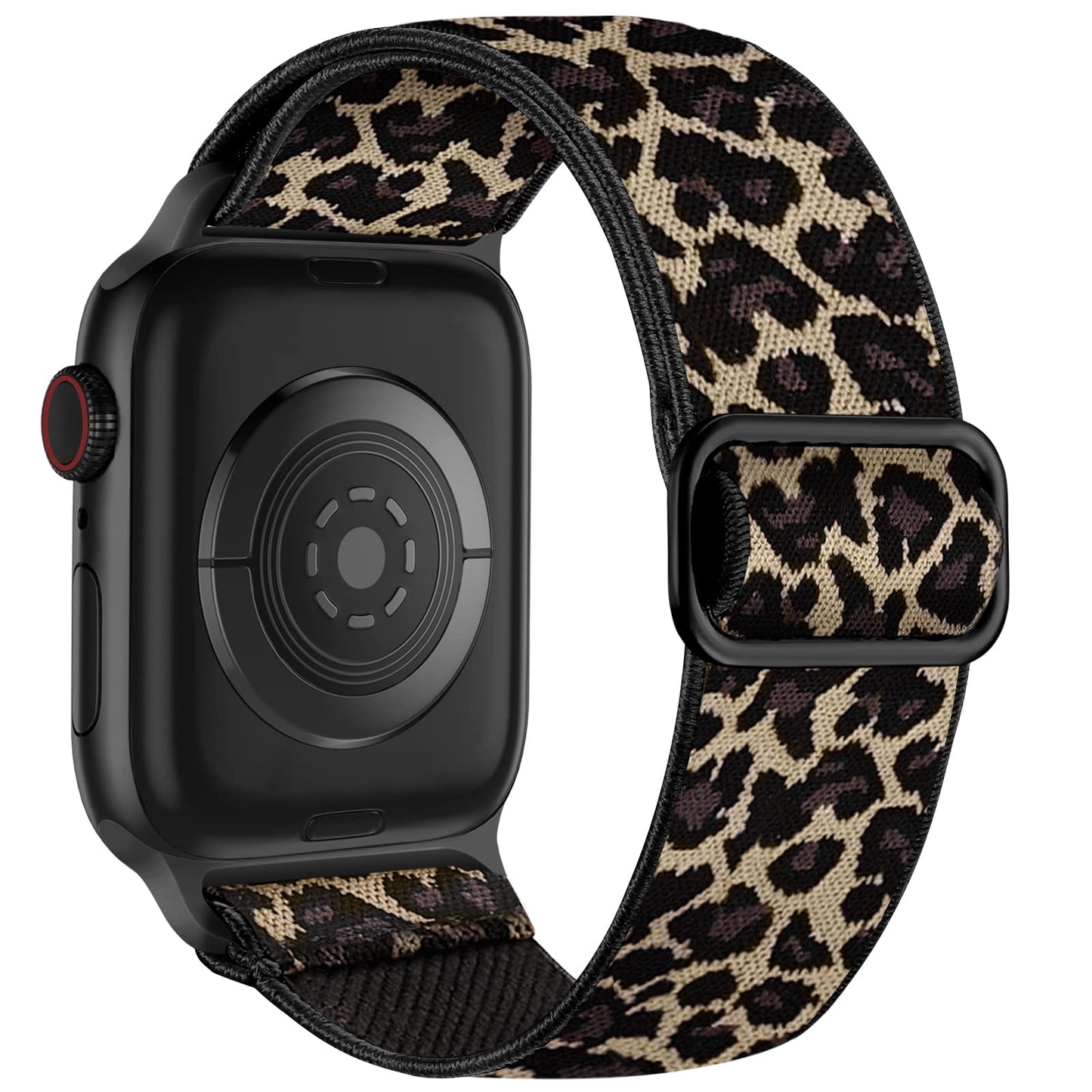 Lerobo Pulseira Trançada de Nylon Compatível com Apple Watch (Leopardo)