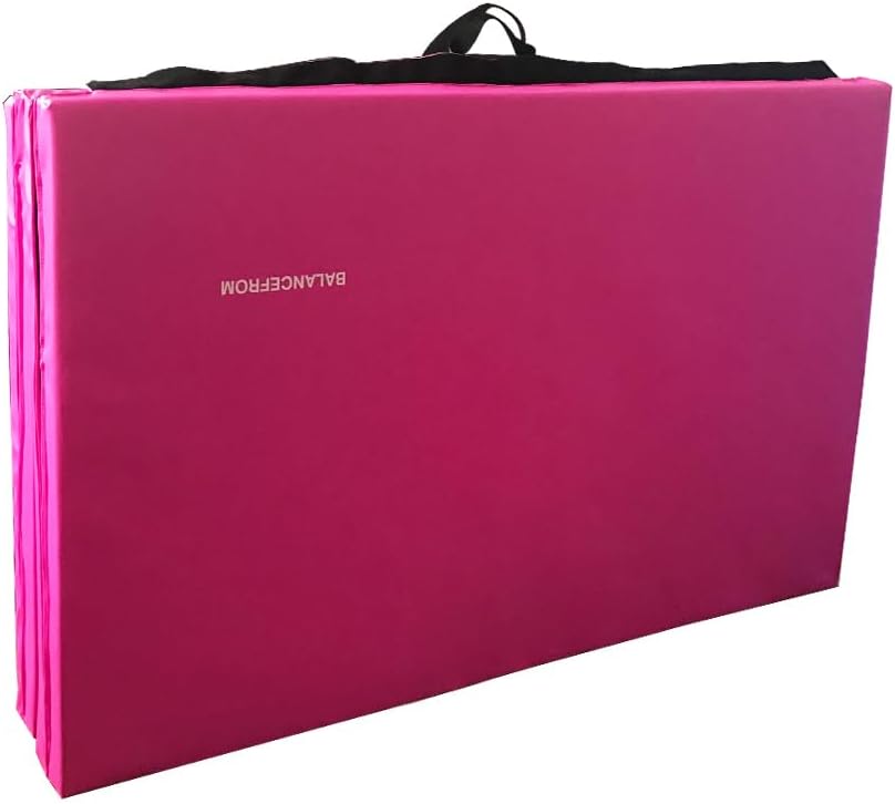 BalanceFrom BFGR-01PK Tapetes aeróbicos dobráveis rosa