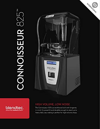 Liquidificador Blendtec Connoisseur 825 com 2 Jarras WildSide+ 2,75L (Preto)