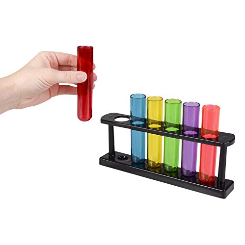 Conjunto de Copos de Teste Rhode Island Novelty 6PC com Suporte (Colorido)