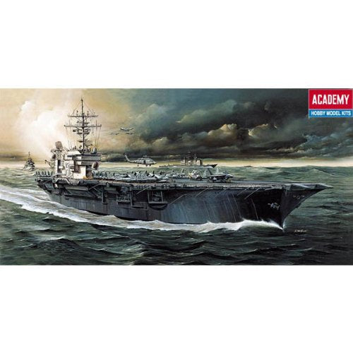 Academy Kit de Modelagem 1/800 U.S.S. Kitty Hawk com 58 Aeronaves (Marinho)
