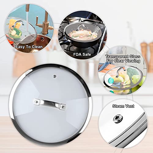 Tampa de Vidro Temperado Duxtop 11'' para Panela Sauté 5.5Qt (Transparente)