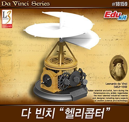 Academy Helicóptero Da Vinci - Modelo Diecast - #18159 - Série Máquinas