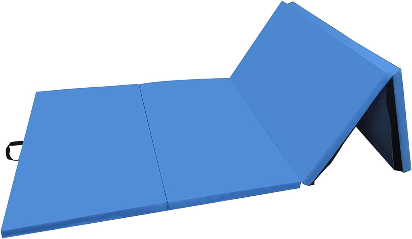 BalanceFrom GoGym Tapetes de ginástica dobrável (azul)