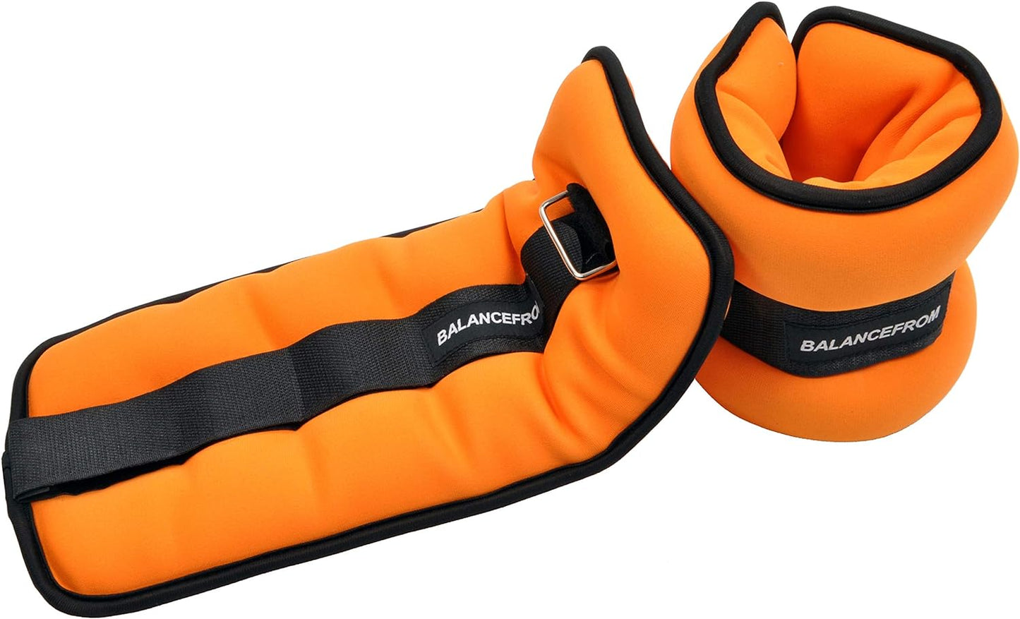 BalanceFrom 1 par de Pesos de pernas ajustável laranja
