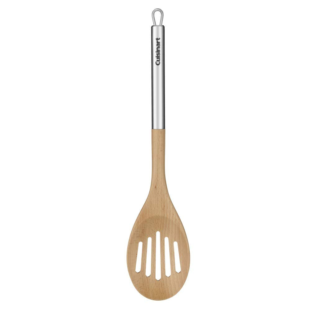 Colher Perfurada Cuisinart de Madeira e Aço, 41,6 cm