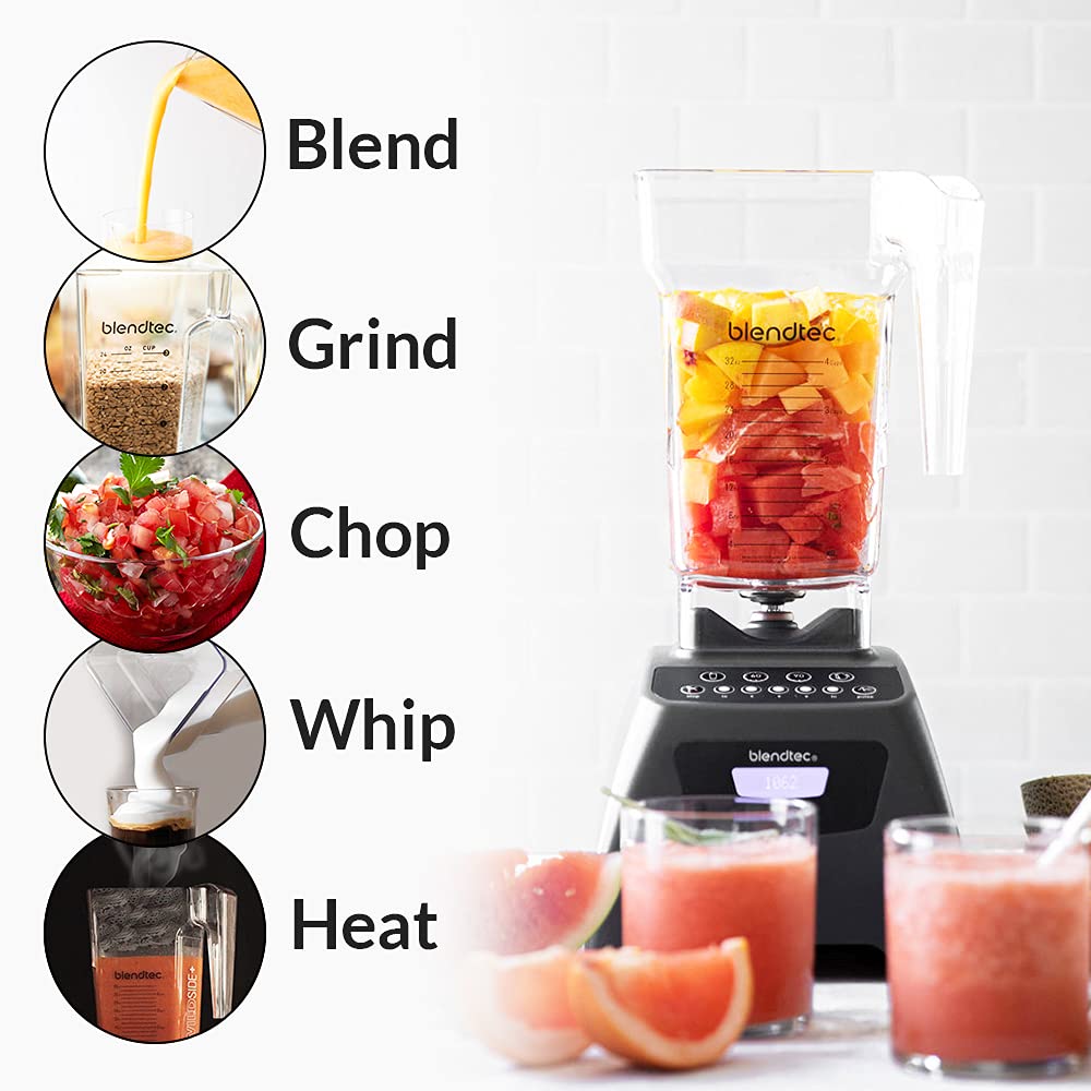 Liquidificador Blendtec Classic 575 com Jarra WildSide+ 2,8L e Espátula (Branco)