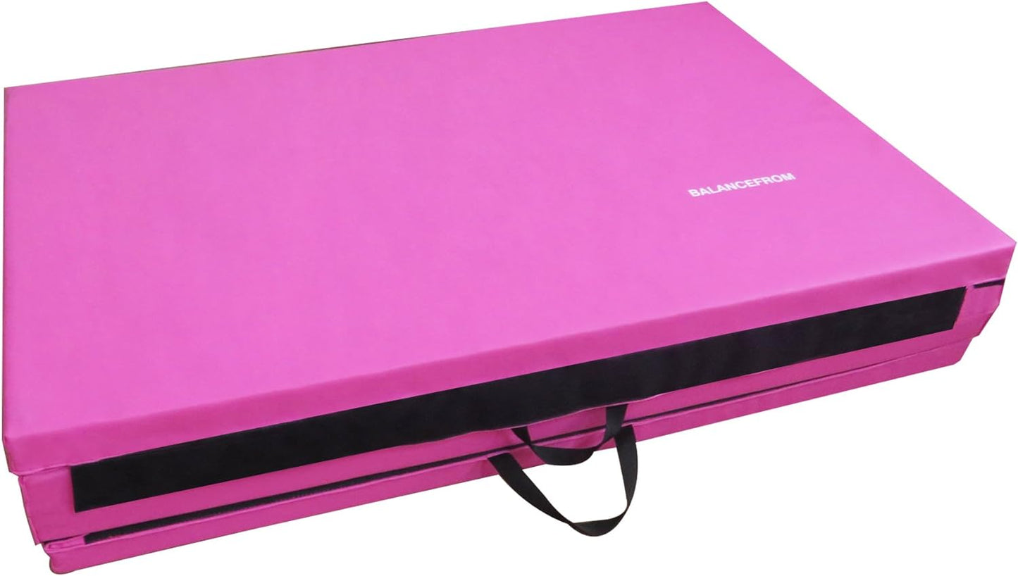BalanceFrom BFGR-01PK Tapetes aeróbicos dobráveis rosa