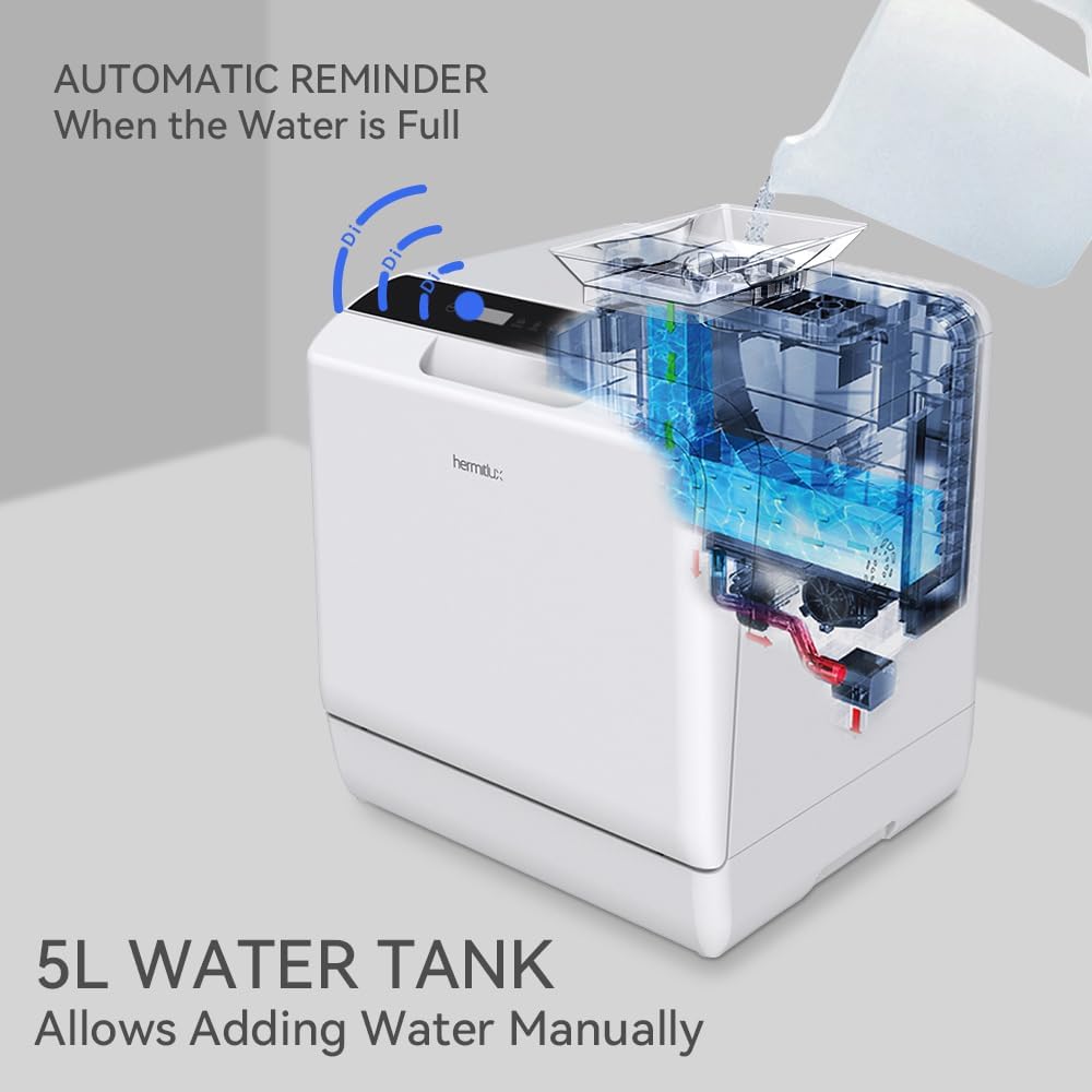 Hermitlux Máquina de lavar louça c/ tanque de agua de 5 L.