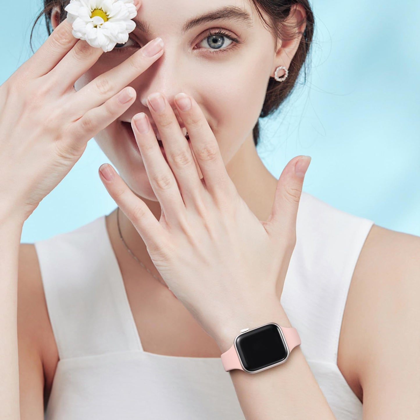 Lerobo 6 Pulseiras Slim Compatíveis com Apple Watch (Várias Cores)