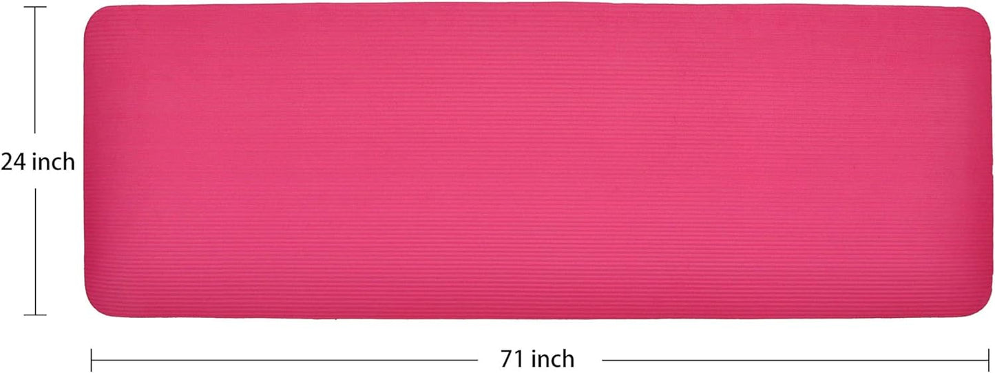 BalanceFrom GoCloud Tapete de ioga densidade de 2,5 cm rosa