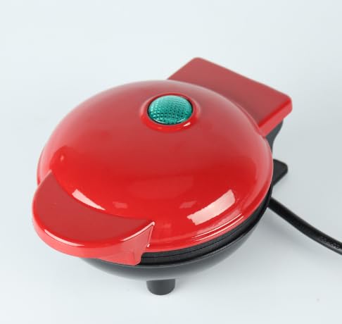 Grill Portátil AMZCHEF Mini Maker + Panini Press para Hambúrgueres (Vermelho)