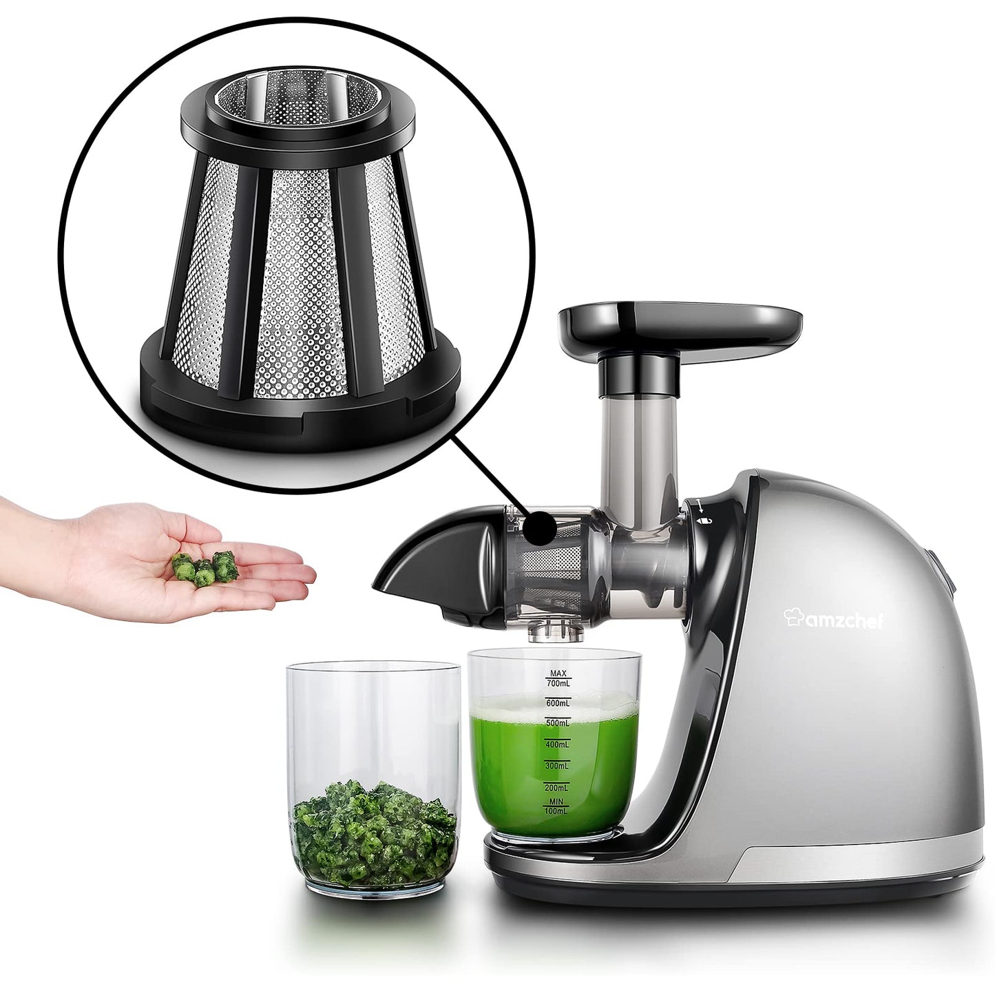 Filtro para Espremedor AMZCHEF Compatível com Modelos 1501 & 3001