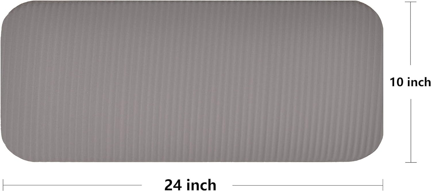 BalanceFrom Tapete de ioga Go Yoga 180 x 61 x 1,27 cm cinza