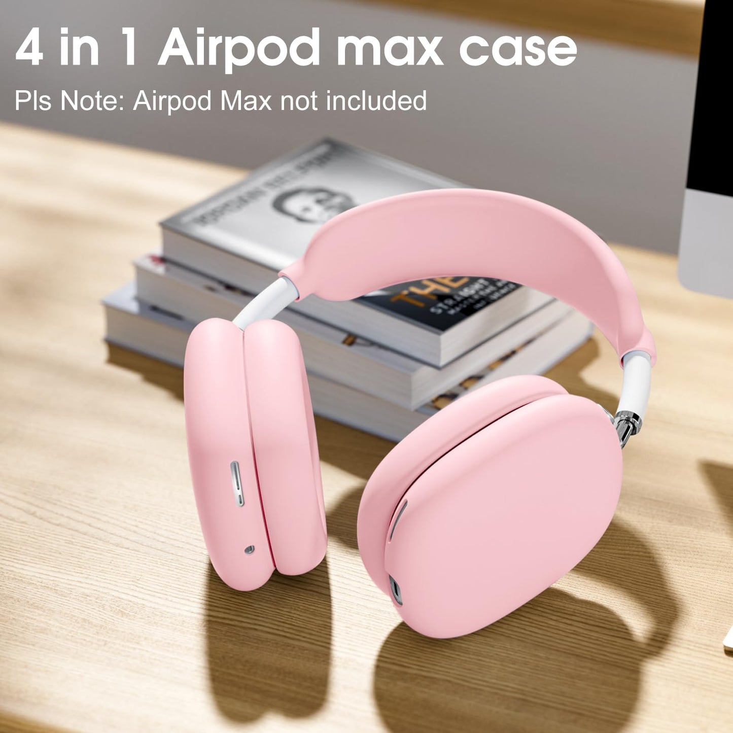 Lerobo Capa Protetora de Silicone para AirPods Max (Rosa)
