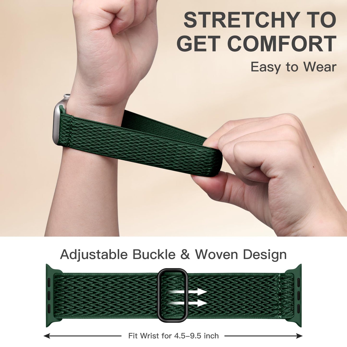 Lerobo 6 Pulseiras Trançadas de Nylon para Apple Watch Ultra 49mm