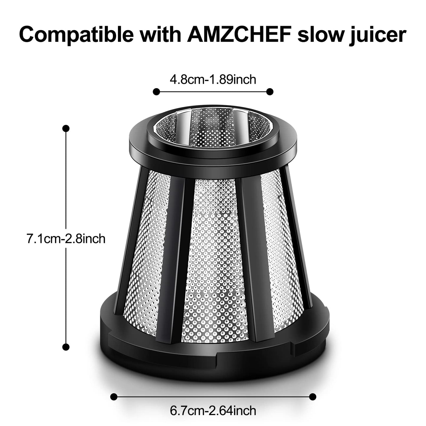 Filtro para Espremedor AMZCHEF Compatível com Modelos 1501 & 3001