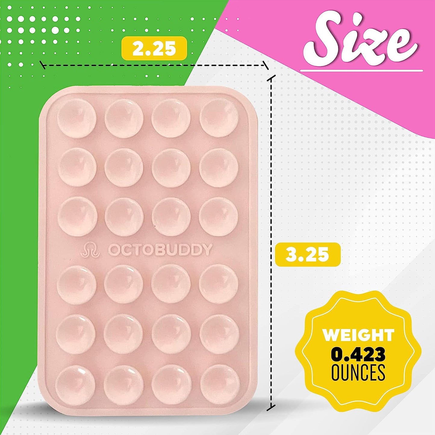 OCTOBUDDY Suporte adesivo para celular c/ sucção de silicone