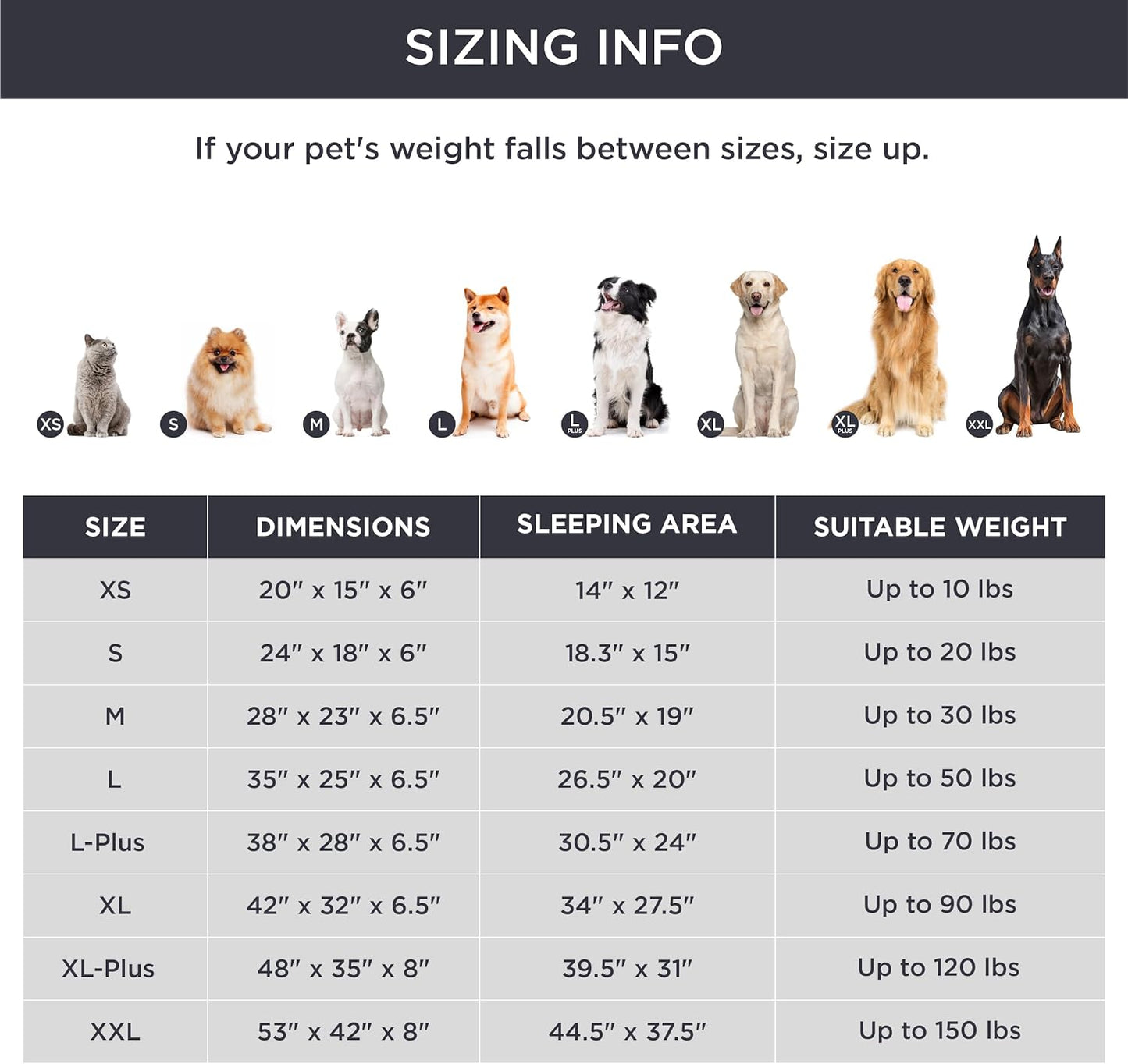 Bedsure Cama ortopédica para cães pequenos P Marrom