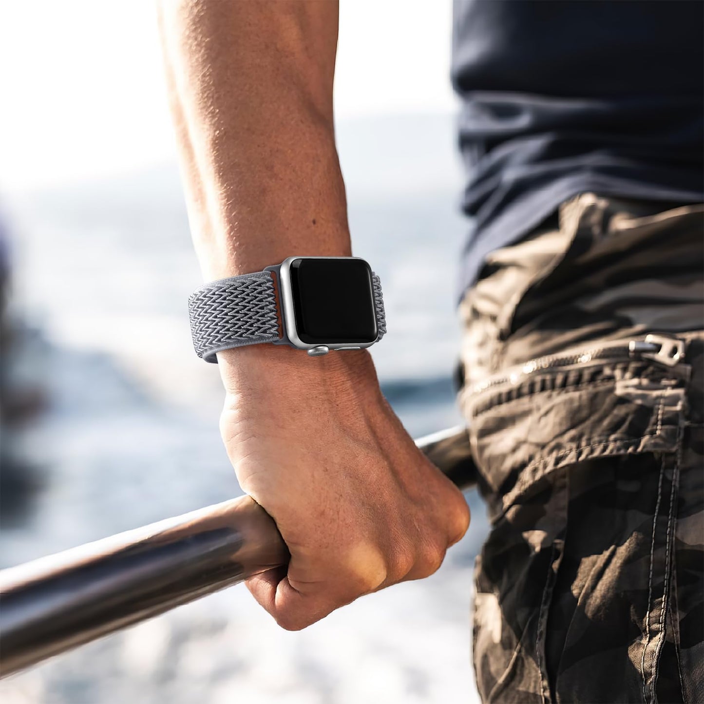 Lerobo 6 Pulseiras Trançadas de Nylon para Apple Watch Ultra 49mm