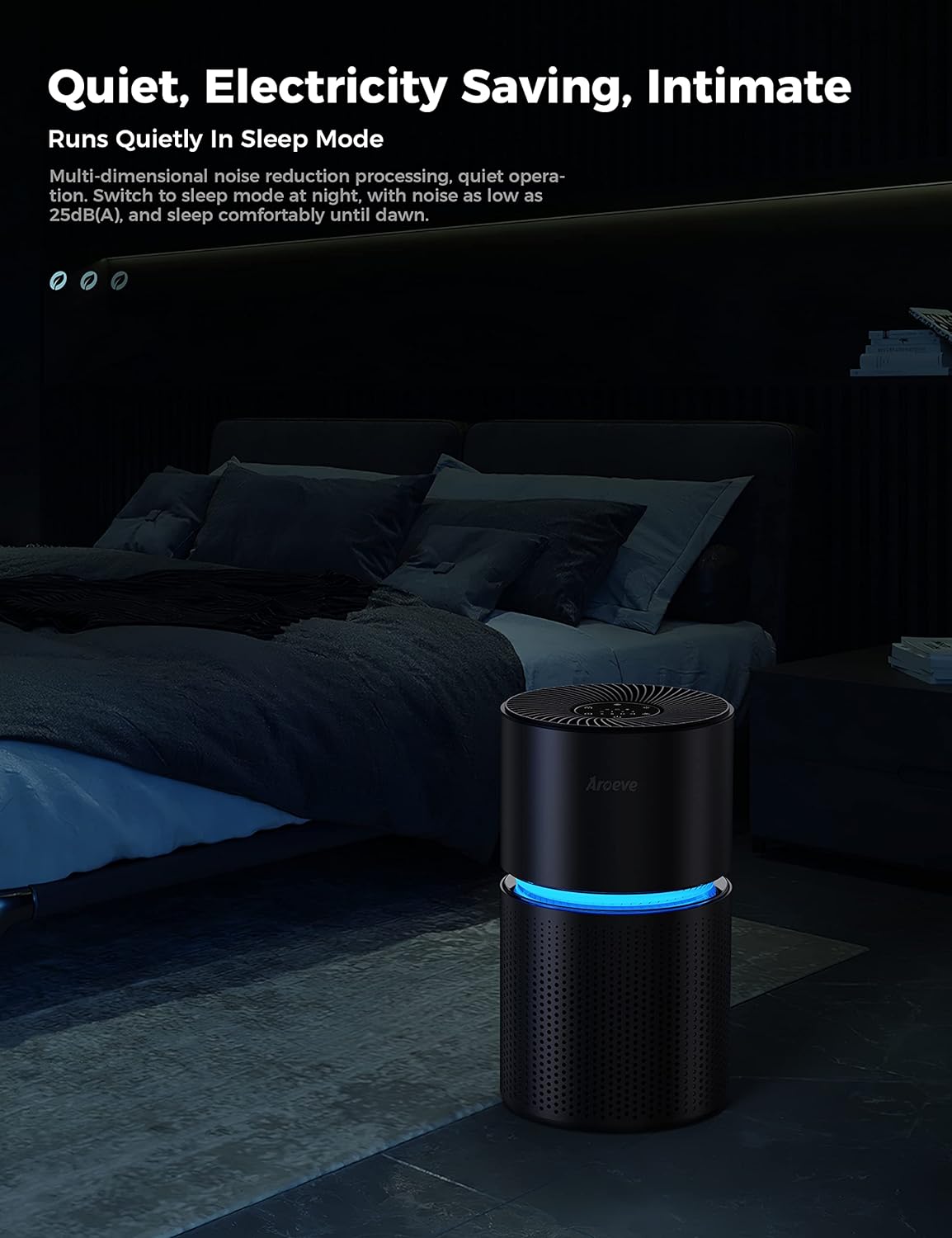 AROEVE Purificadores de ar para casa grande H13 Tru