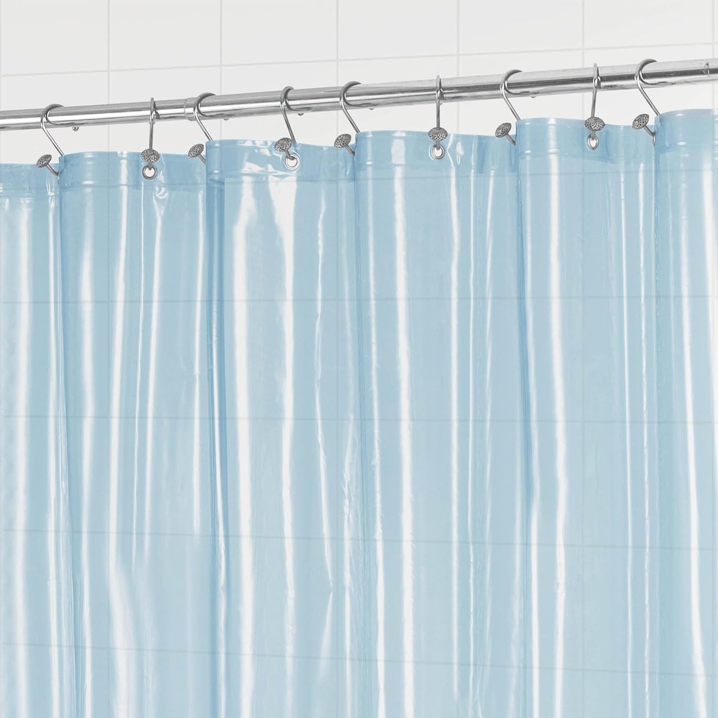 Barossa Design Forro de chuveiro premium claro azul claro