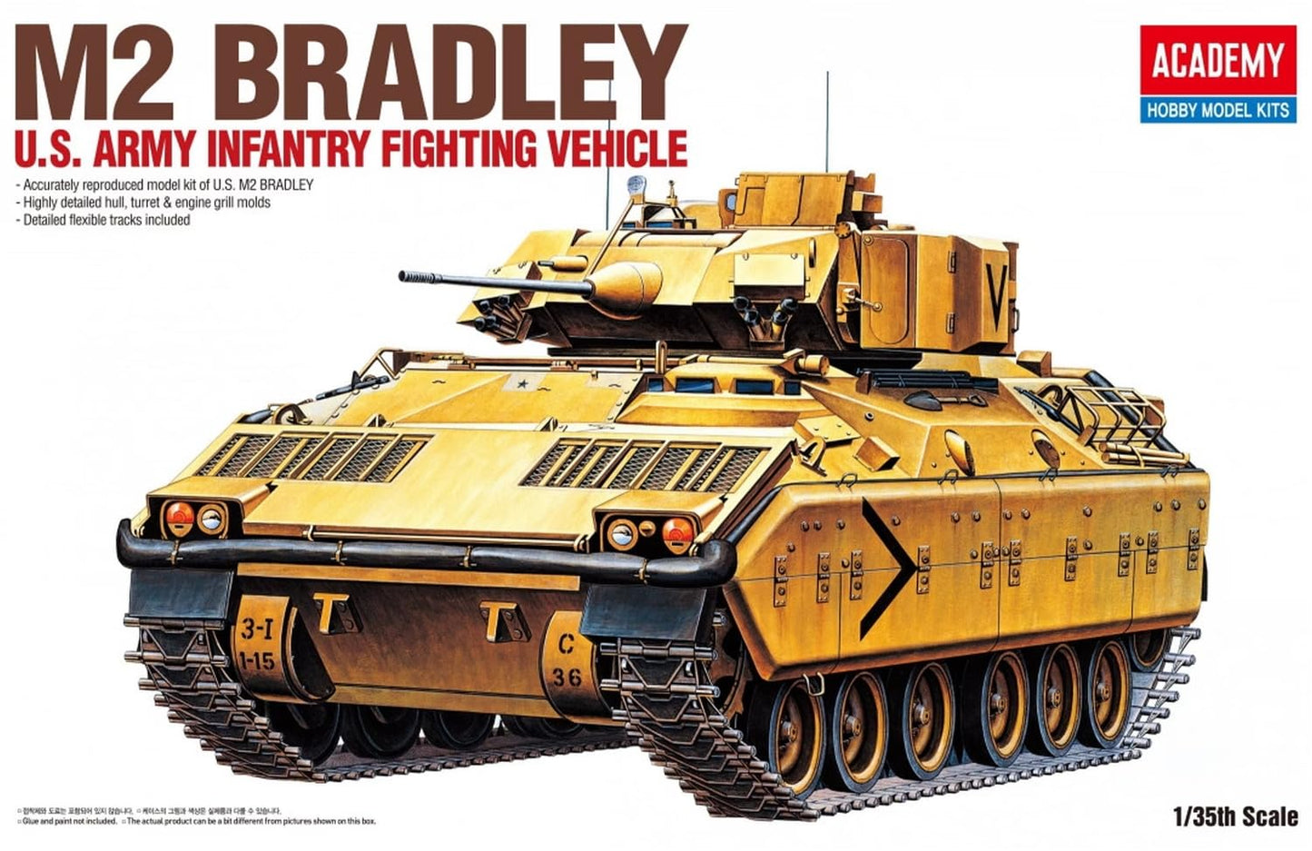 Academy M2 Bradley 1/35 - Kit de Modelo de Veículo de Combate