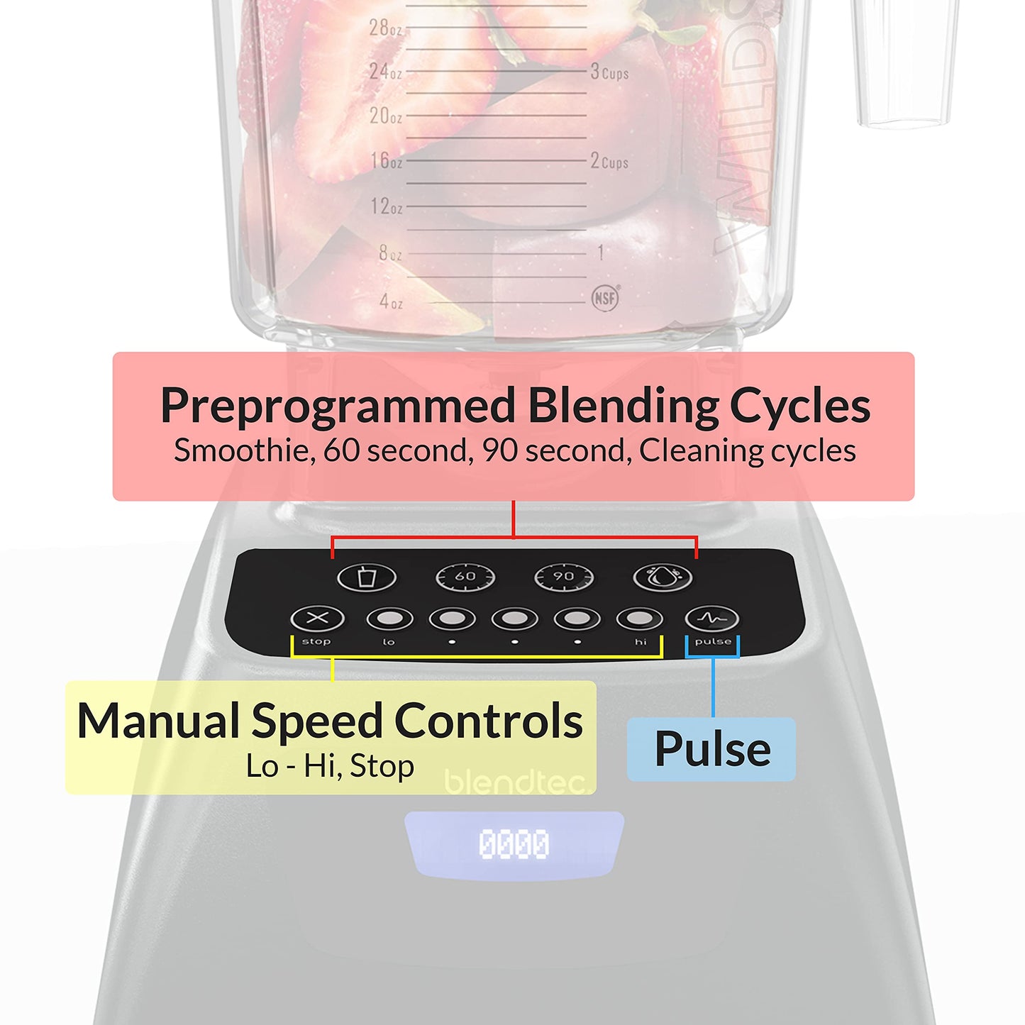 Liquidificador Blendtec Classic 575 com Jarra WildSide+ 2,8L e Espátula (Branco)
