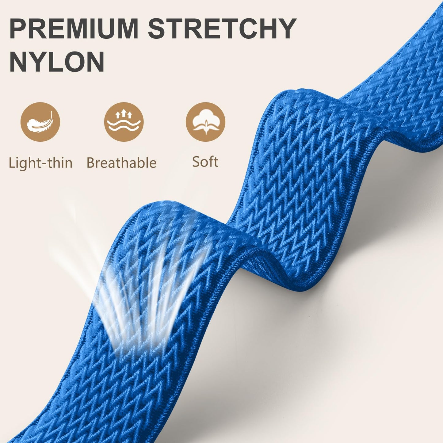 Lerobo 6 Pulseiras Trançadas p/ Apple Watch 38-49mm Nylon