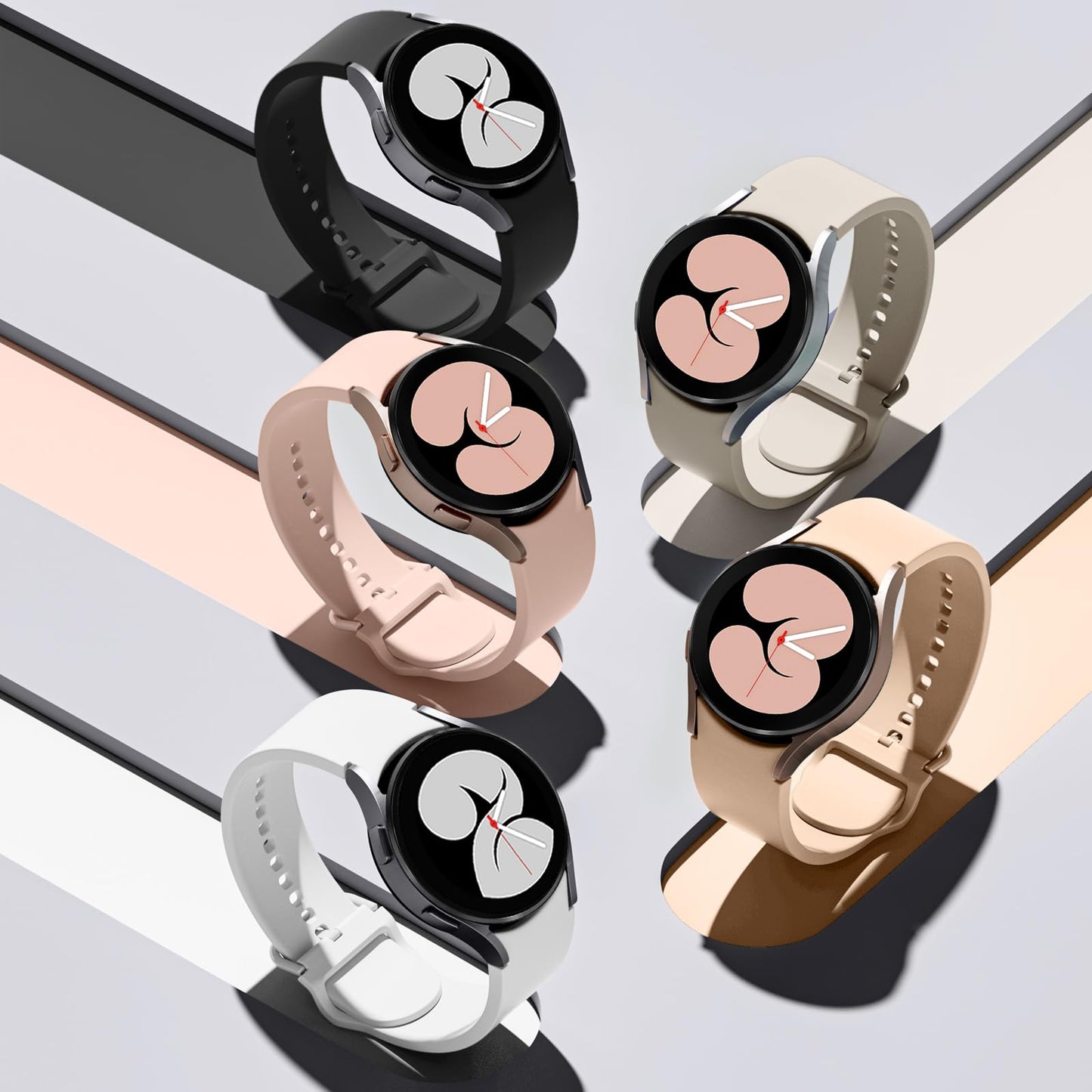 Lerobo Pulseiras de Silicone para Galaxy Watch, 20mm, 5 Pack (Cores)