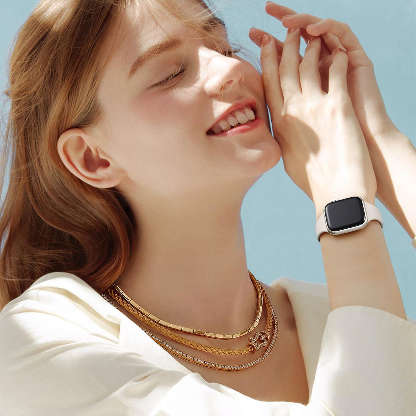 Lerobo 6 Pulseiras Slim Compatíveis com Apple Watch (Várias Cores)