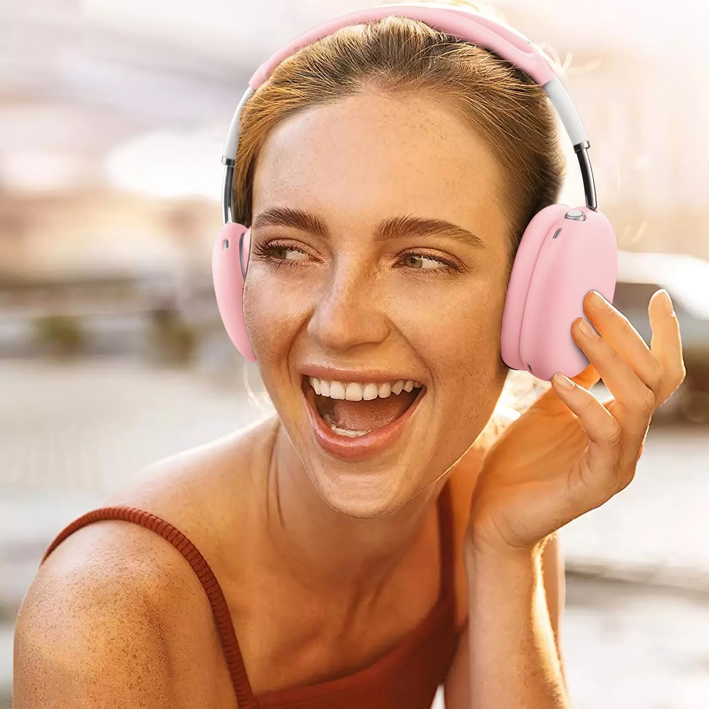 Lerobo Capa Protetora de Silicone para AirPods Max (Rosa)