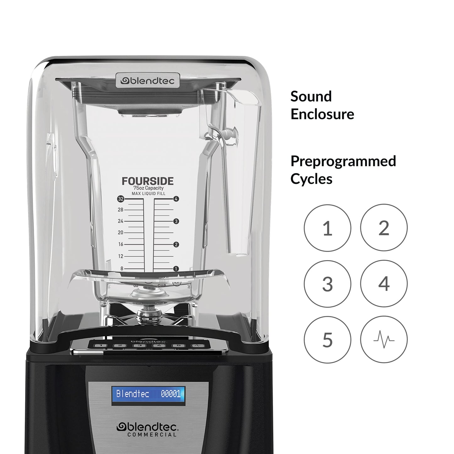 Blendtec Connoisseur 825 SpaceSaver - Liquidificador Comercial - Preto