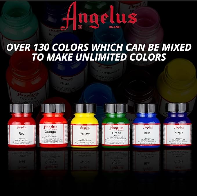 Angelus Tinta acrílica para couro 29,5 ml azul escuro