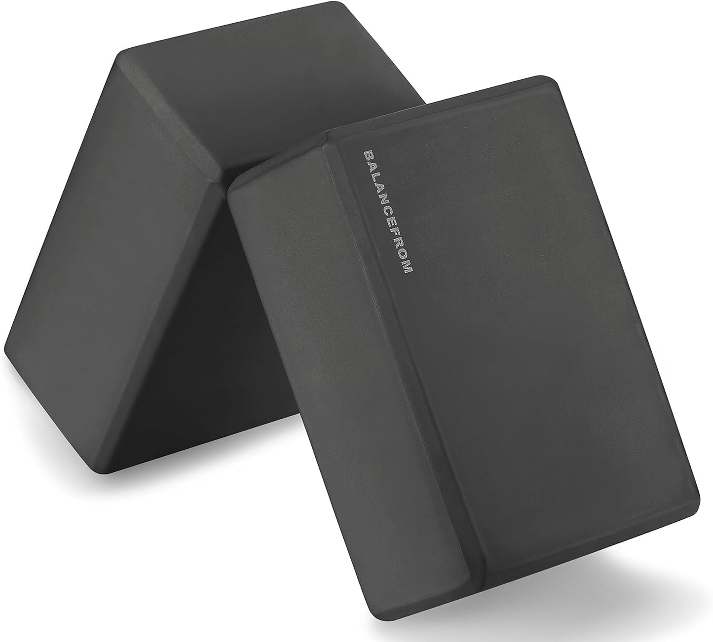 BalanceFrom GoYoga + Tapete de ioga + par de blocos preto