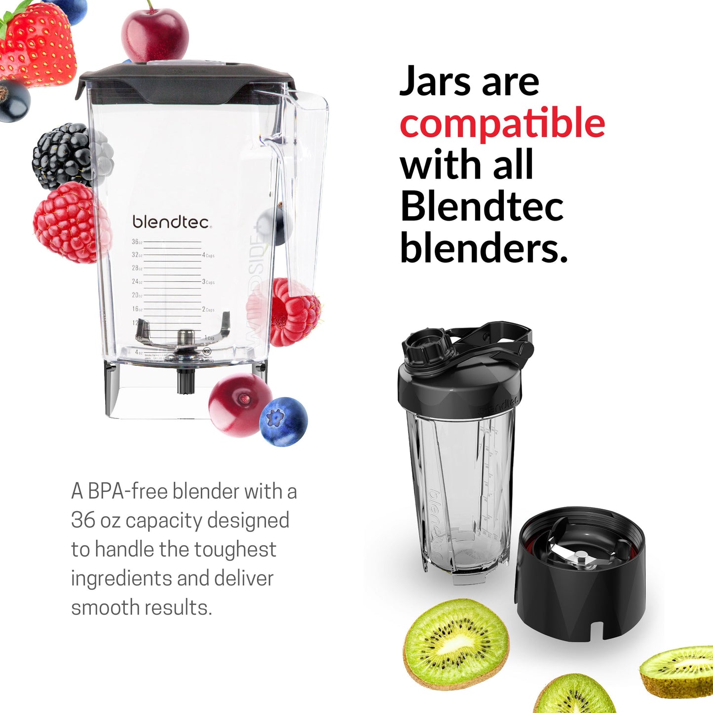 Blendtec Designer Series Blender - Jarra WildSide+ 90 oz - Preto