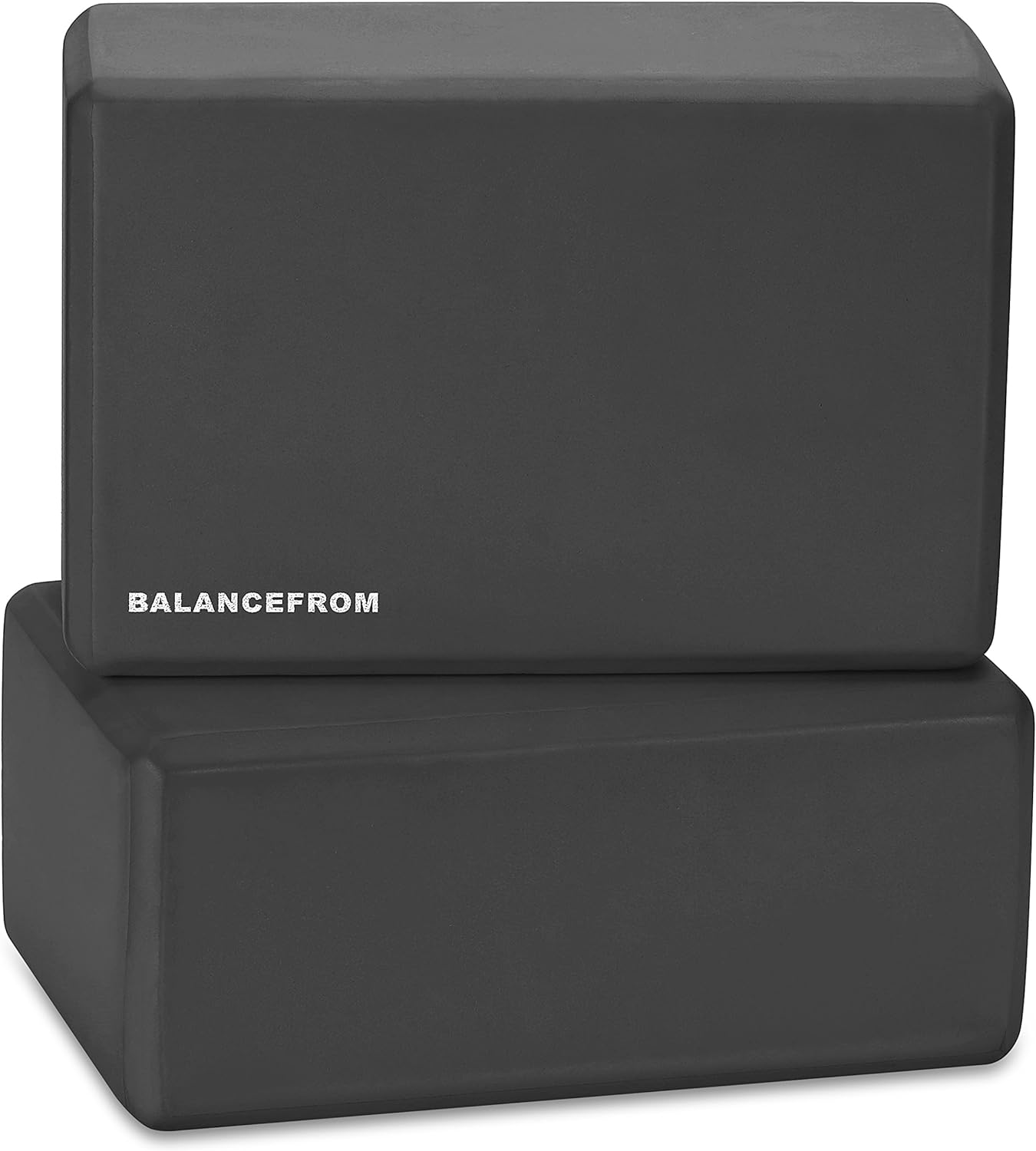 BalanceFrom GoYoga + Tapete de ioga + par de blocos preto