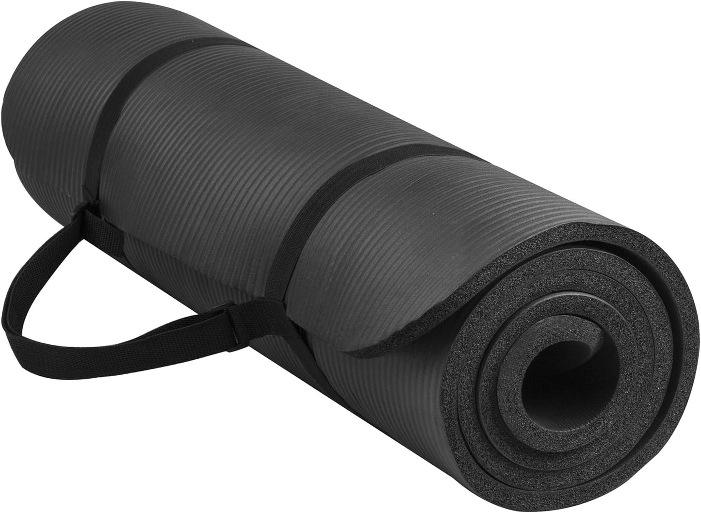 BalanceFrom Tapete de ioga GoYa + par de blocos preto