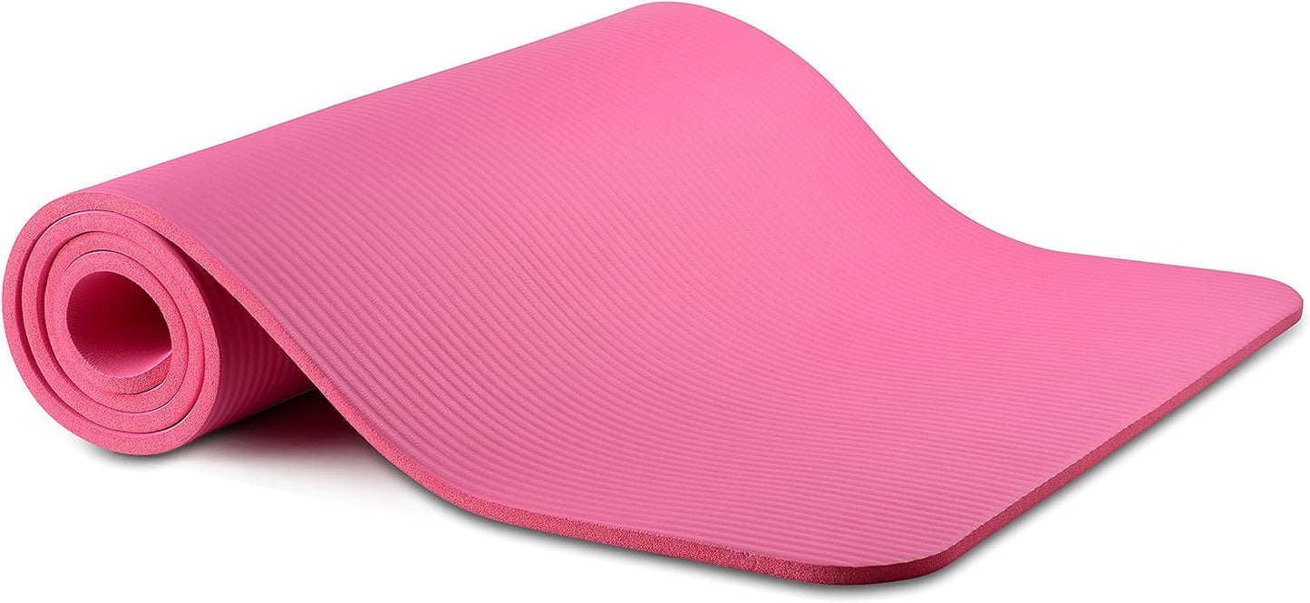 BalanceFrom Tapete de ioga GoYa + par de blocos rosa