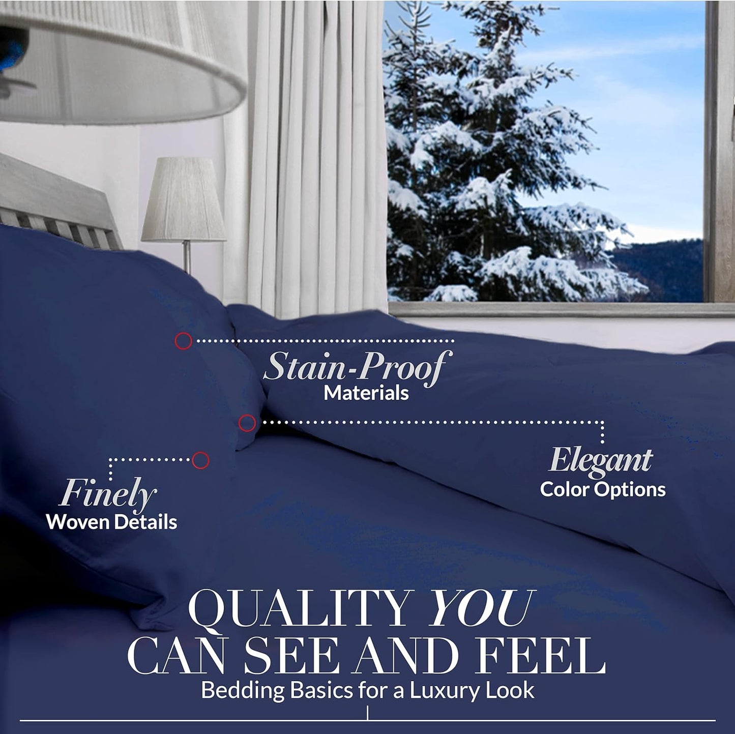 Beckham Hotel Collection Capa de almofada Queen c/4 branco