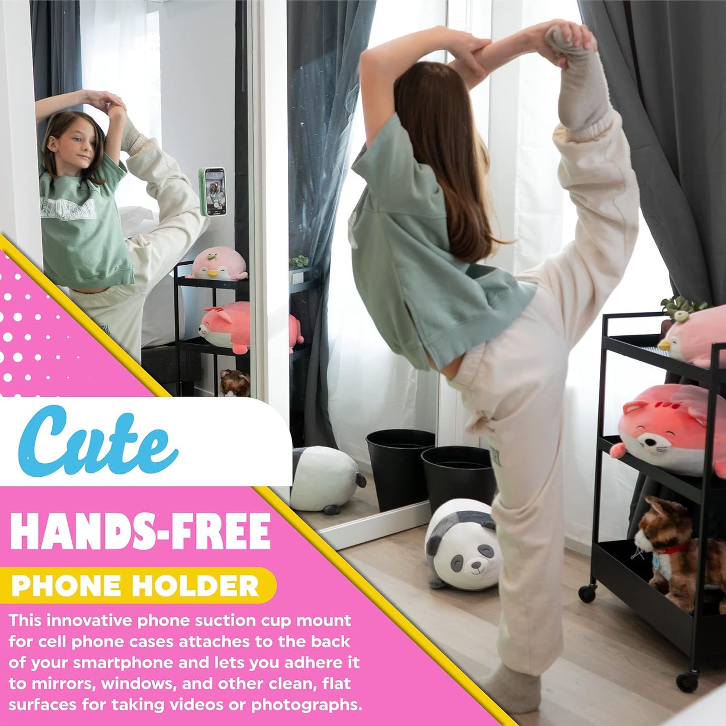 OCTOBUDDY Suporte adesivo para celular c/ sucção de silicone