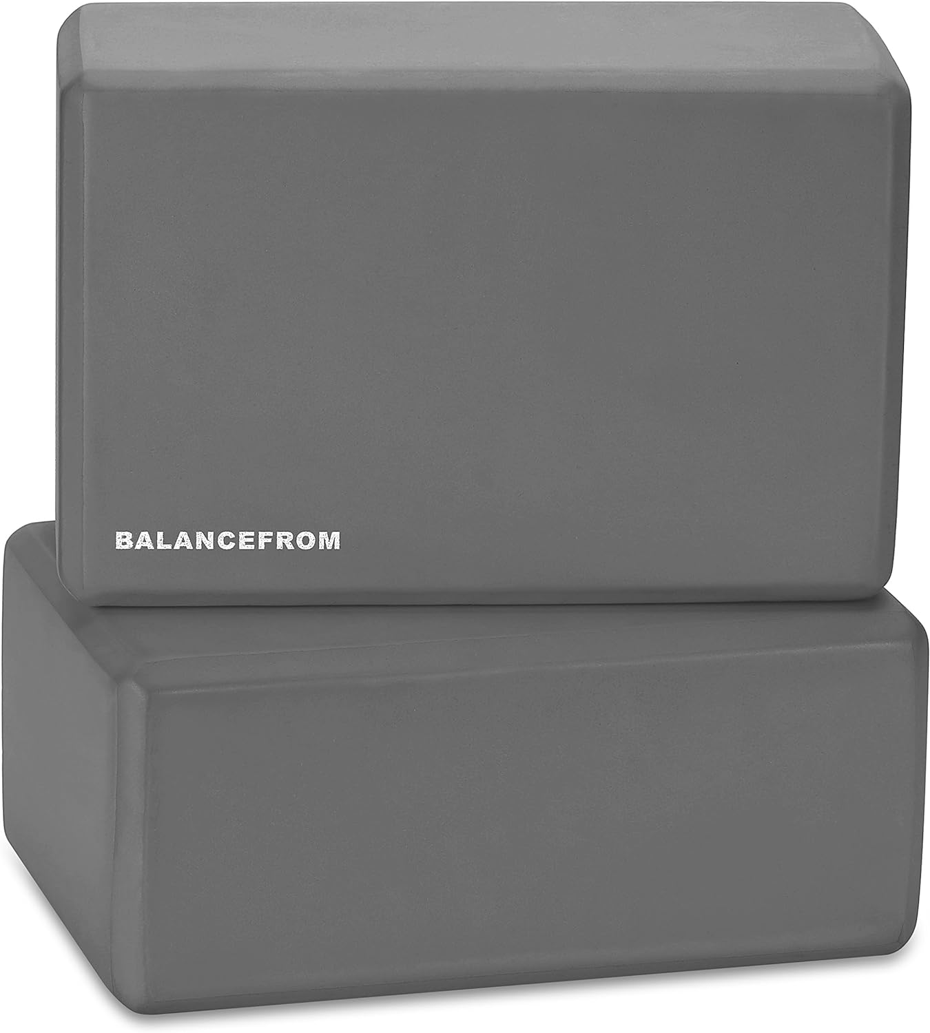 BalanceFrom Tapete de ioga GoYa + par de blocos cinza