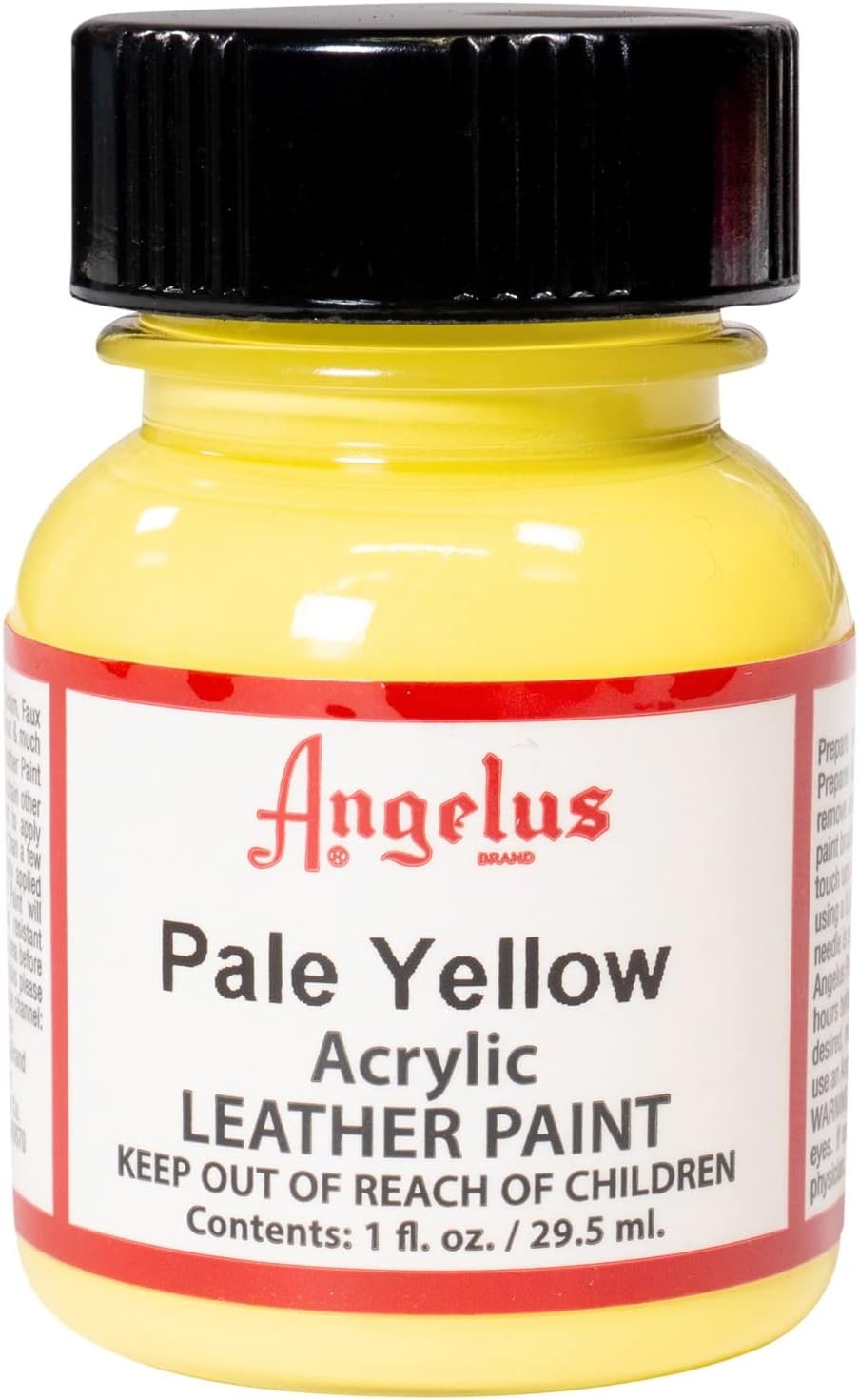 Angelus Tinta acrílica para couro 29,5 ml amarelo pálido
