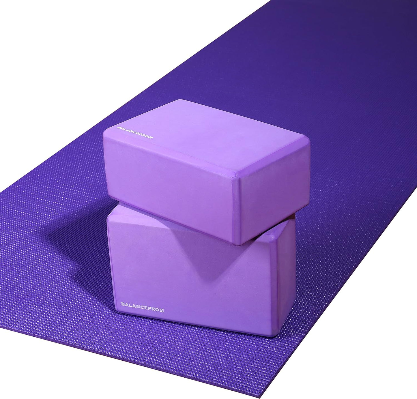BalanceFrom Go Yoga Tapete de ioga antiderrapante roxo