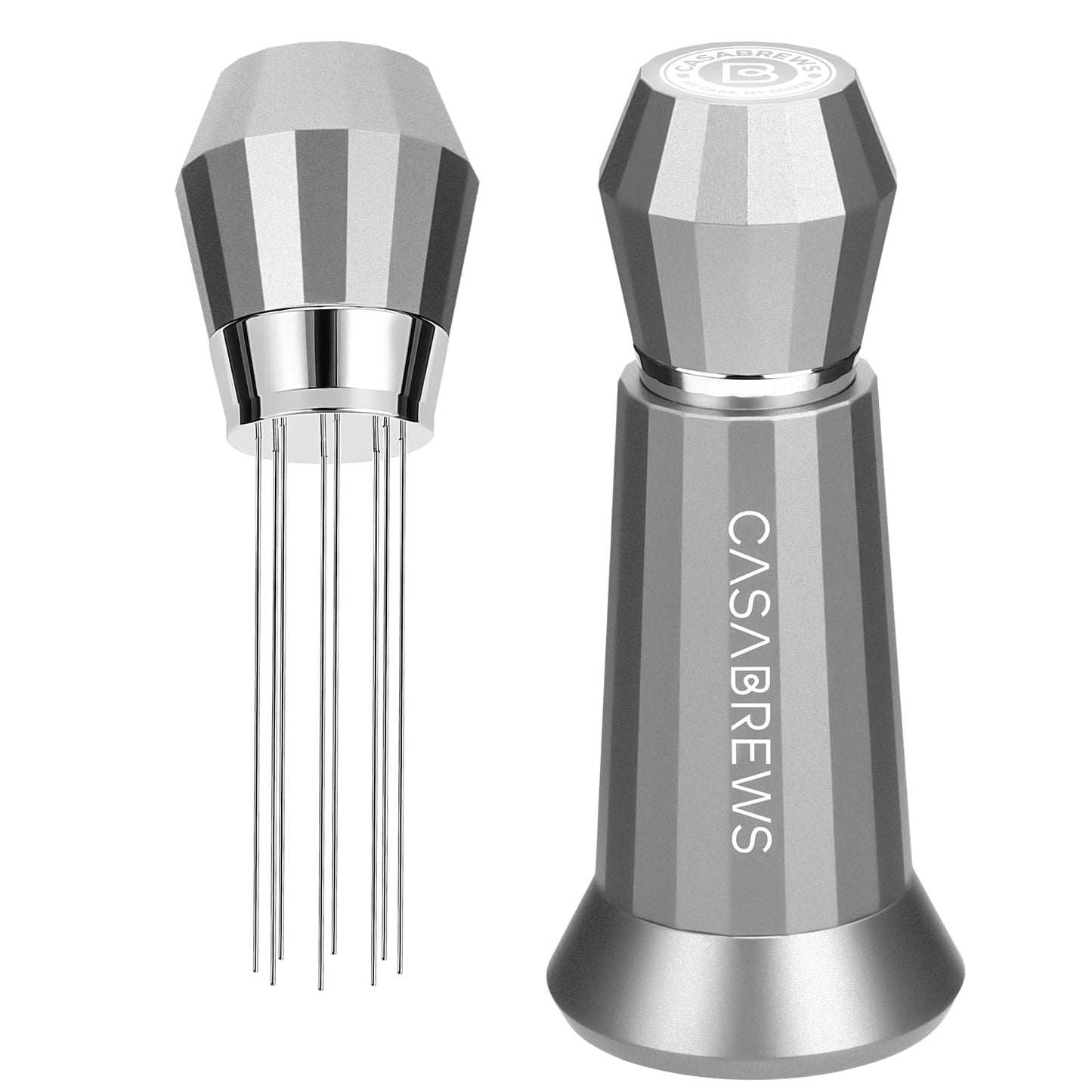 CASABREWS Ferramenta WDT com Agulhas 0.4mm para Distribuição de Café (Cinza)
