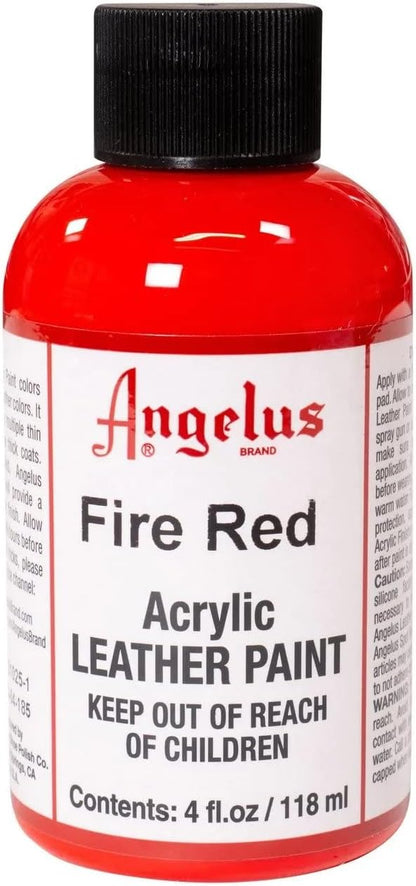Angelus Tinta acrílica para couro 118 ml vermelho fogo