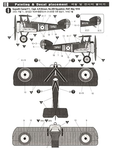 Academy Sopwith Camel F.1 - Modelo de Avião da 1ª Guerra Mundial