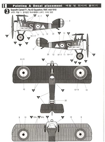 Academy Sopwith Camel F.1 - Modelo de Avião da 1ª Guerra Mundial