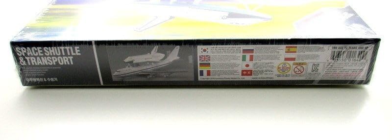 Academy Space Shuttle e Transporte NASA - Modelo Plástico com Base
