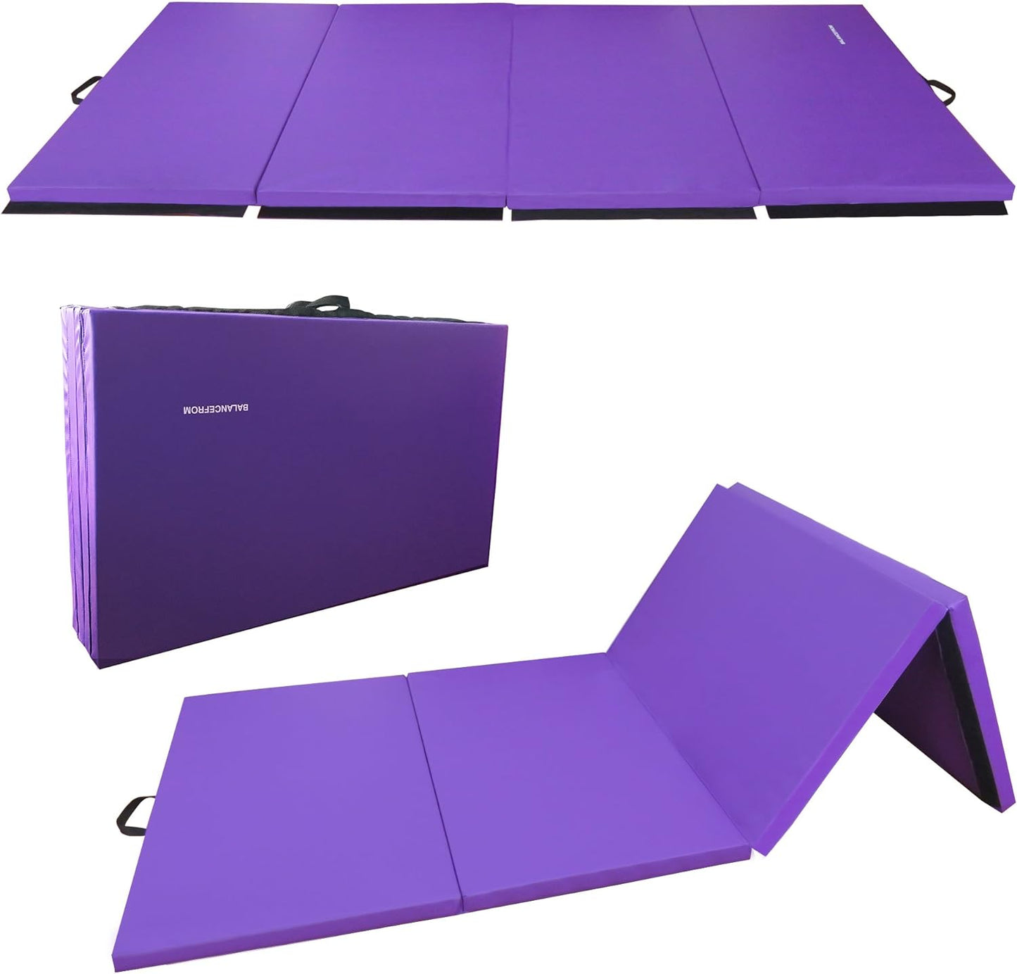 BalanceFrom BFGR-01PP Tapetes aeróbicos dobráveis roxo